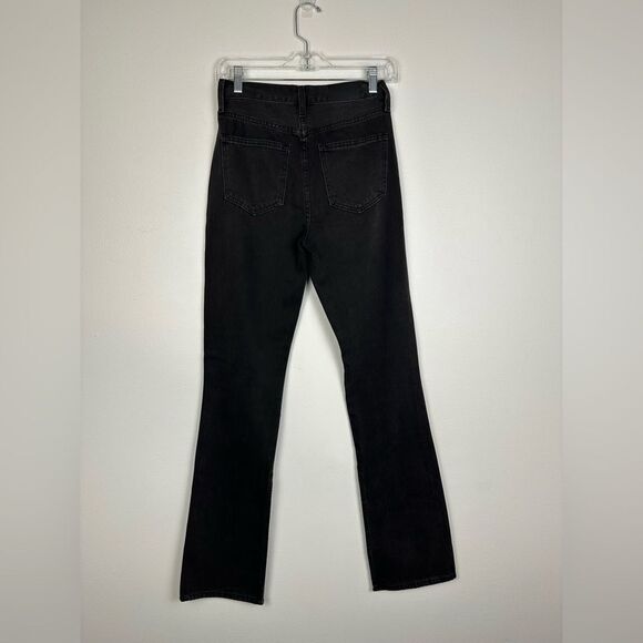 Pistola Alexa High Rise Slim Flare Slit Hem Black Jeans Women’s Sz 24 - Picture 6 of 9